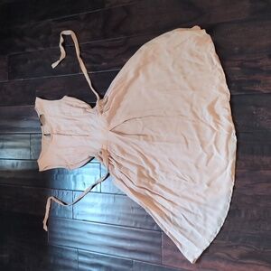 BGL fit & flare silk crepe dress small